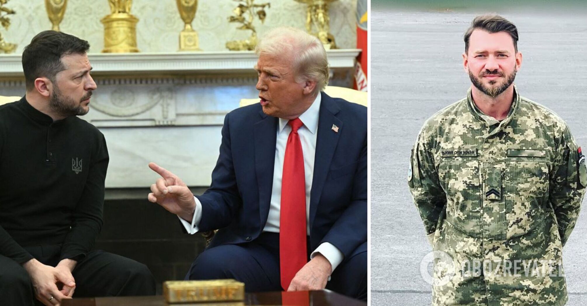 Dmytro Dikusar poked fun at Trump and showed what kind of "suits" are worn in Ukraine. Photo