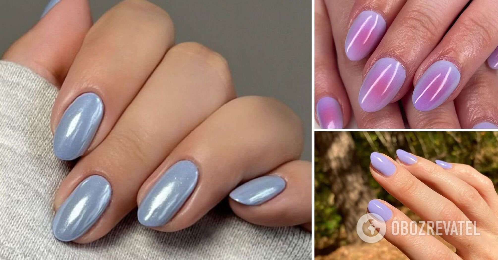 The most fashionable manicure color for spring 2025: five periwinkle designs