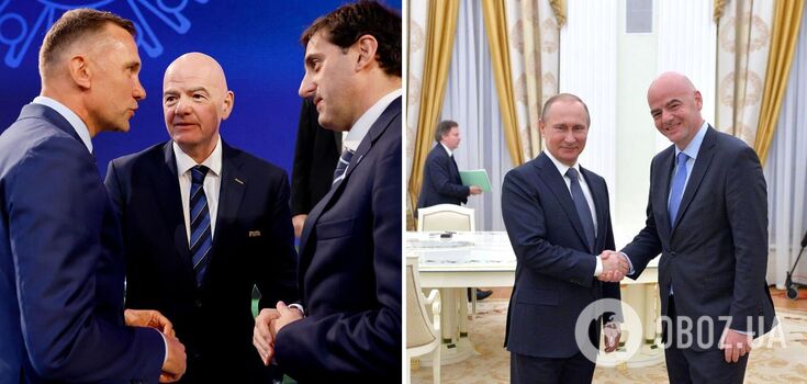 "Ставит под угрозу": Украина резко раскритиковала президента ФИФА после призыва вернуть Россию
