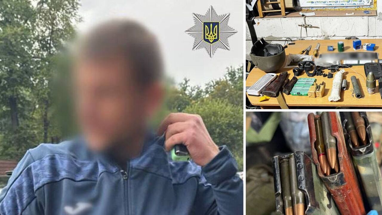 В Киеве на блокпосту остановили водителя Infiniti с арсеналом оружия, боеприпасов и поддельными документами. Фото